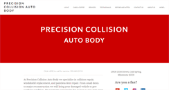 Desktop Screenshot of precisioncollisionmn.com